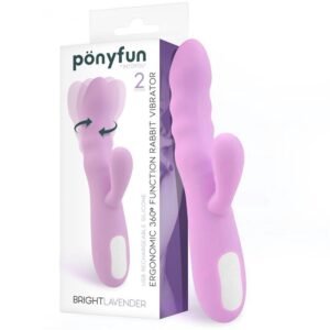 Brightlavender Vibrador y Rotador Doble Motor 360º USB