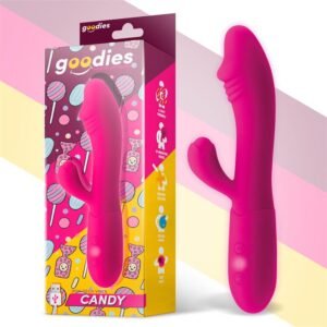 Candy Vibrador con Conejito Punto G USB Silicona Fucshi