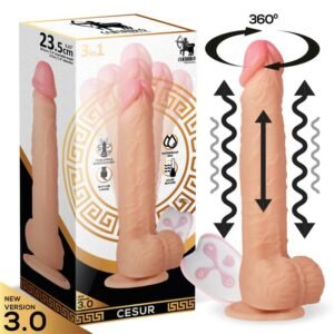 Cesur 3.0 Dildo Realista Vibración, Movimiento Ondulant