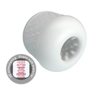 Crystle Masturbador Doble Entrada Blanco