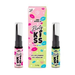 Flirty Kiss Geles para Sexo Oral Fresa y Menta 2x8gr