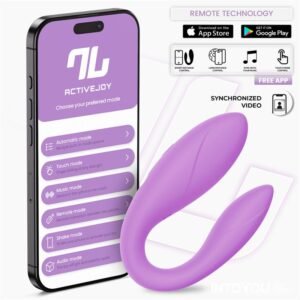 Juguete para Parejas con APP Flexible Silicona Lavanda