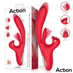Limbe Vibrador con Lengua Flip-Flap, Bola Percutora y U