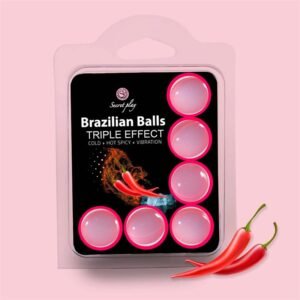 Set 6 Brazilian Balls Triple Efecto (Calor, Frio y Vibr