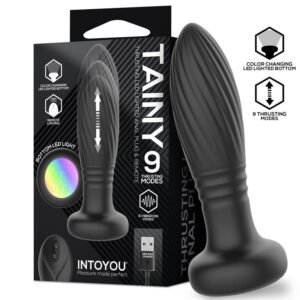 Tainy Plug Anal con Thrusting y Luces Led con Control R