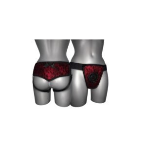 Arnés de Luxe Con Espalda Rojo S - XL