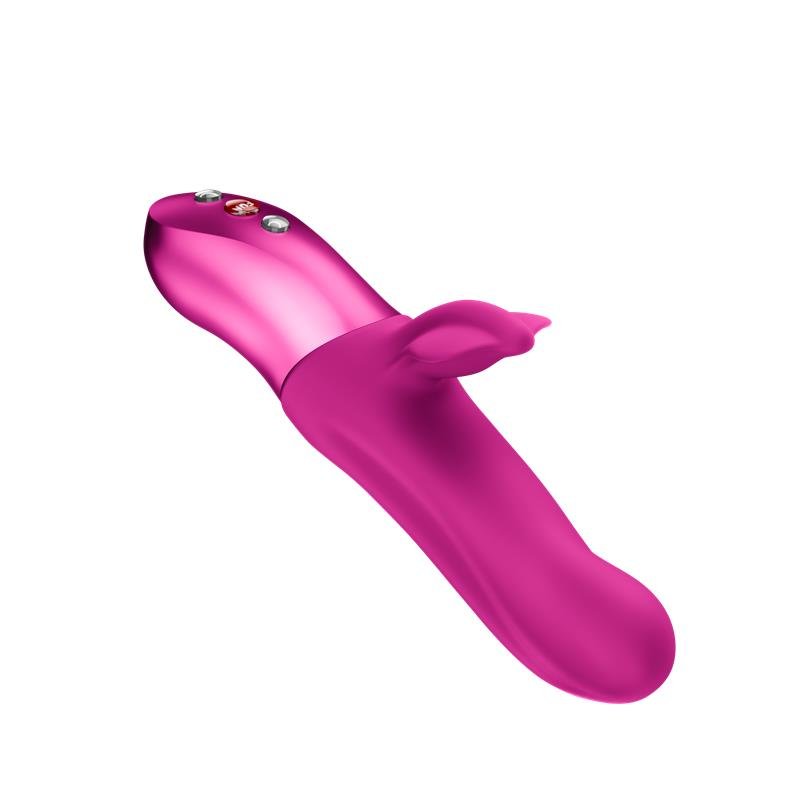 Bi Stronic Fusion Vibrador con Thrusting y Pulsacion Magenta - Imagen 3