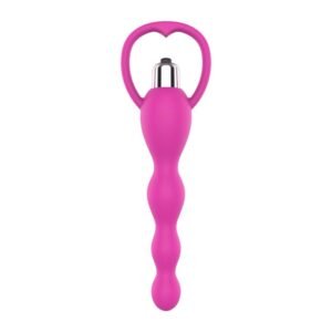 Cadena Anal con Vibración Rosa