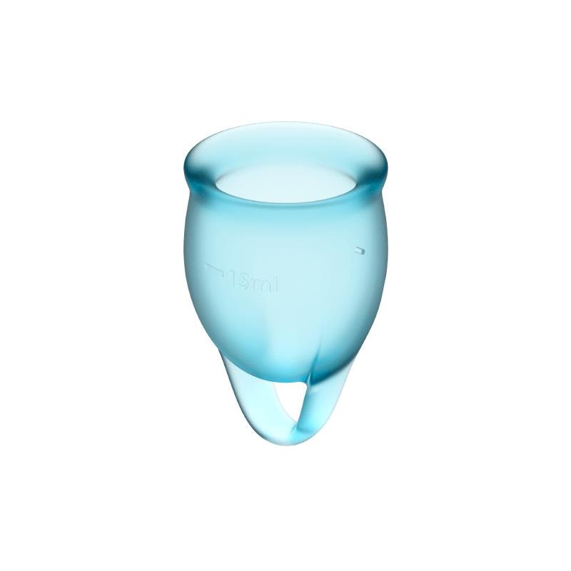Copas Menstruales Feel Confident Light Blue Pack de 2 - Imagen 2