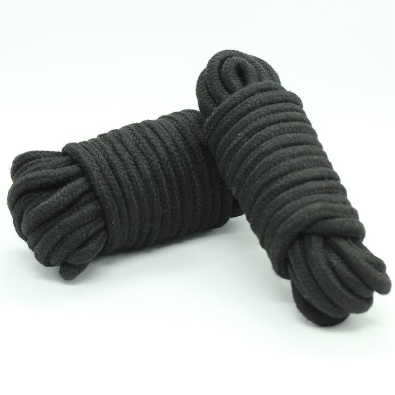 Cuerda de Bondage de Algodón 5 Metros Negro - Imagen 2