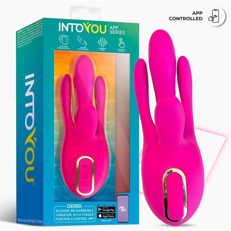 Derek Vibrador con Movimiento Finger 3 Motores y APP - Imagen 2