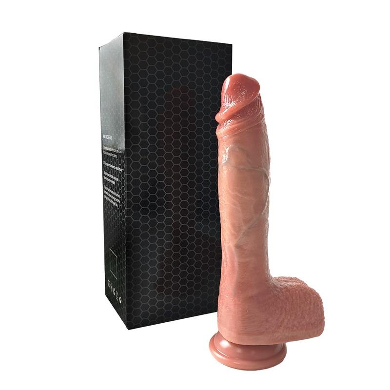 Dildo con Vibración, Thrusting y Calor 24 cm - Imagen 3