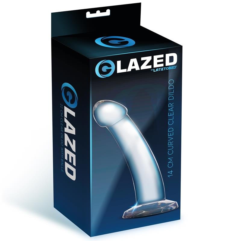 Dildo Curvado Material Cristalino 14 cm - Imagen 2