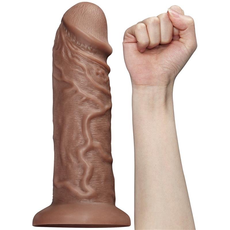 Dildo King 10.5 con Vibración Chubby Marrón - Imagen 3
