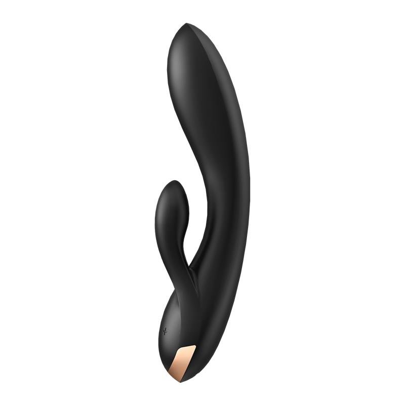 Double Flex Vibrador Punto G 3 Motores Satisfyer APP Connect Negro - Imagen 3