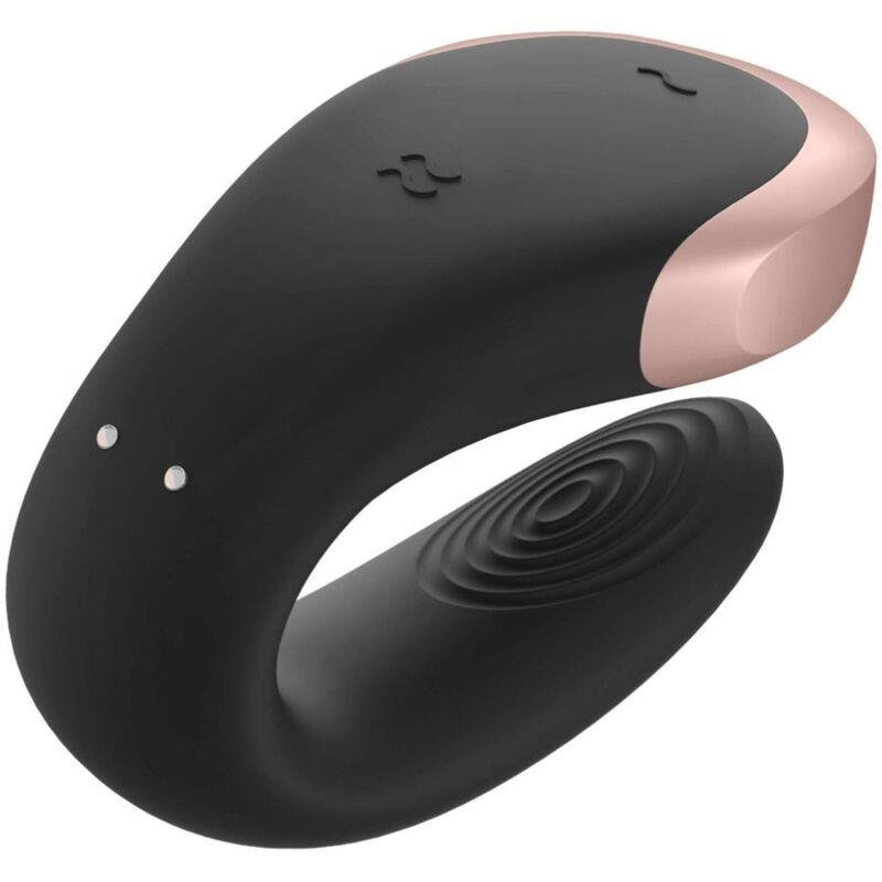 Double Love Luxury Vibrador Para Parejas con App Negro - Imagen 3