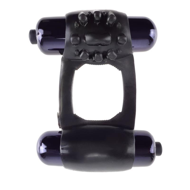 Fantasy C-Ringz Super Anillo Duo Vibrador Negro - Imagen 2