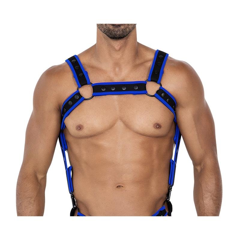 H4RNESS05 Arnés de Pecho Neon Azul Eléctrico Talla Única - Imagen 2
