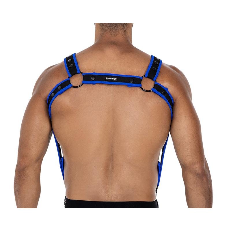 H4RNESS05 Arnés de Pecho Neon Azul Eléctrico Talla Única - Imagen 3