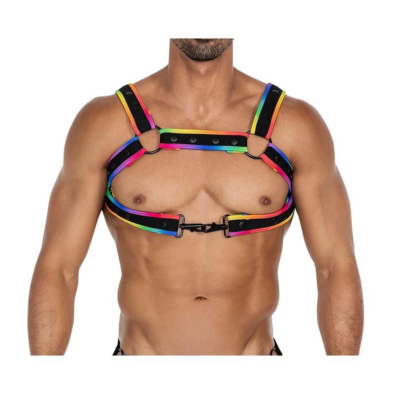 H4RNESS05 Arnés de Pecho Neon MultiColor Talla Única - Imagen 2