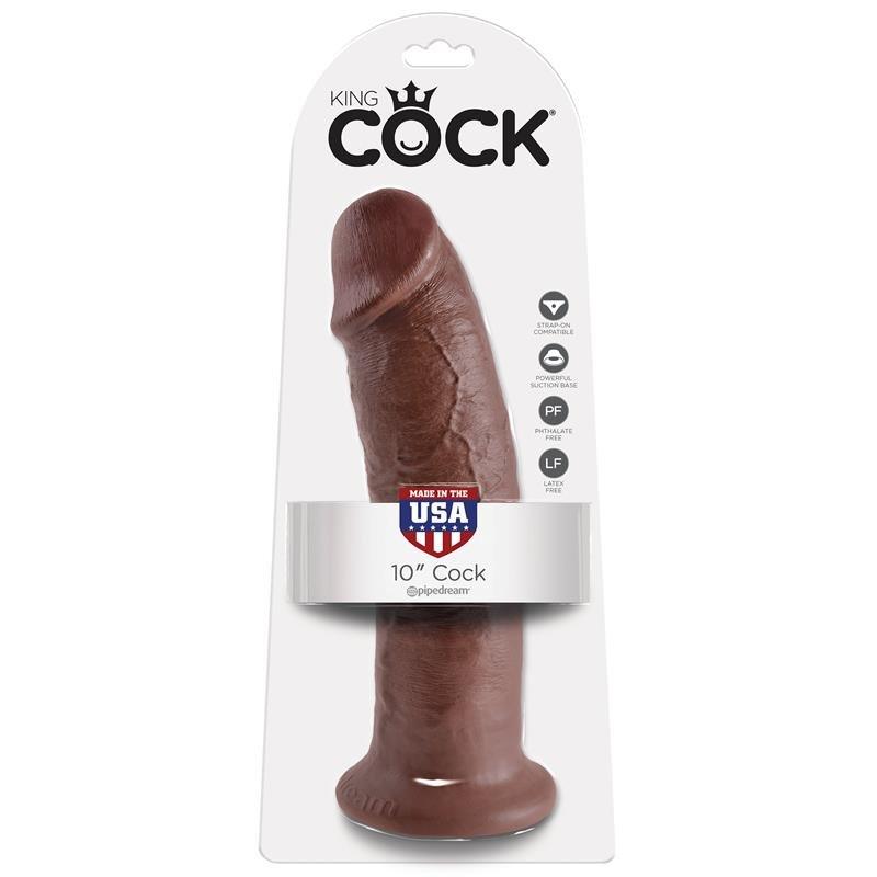 King Cock Pene de 10 - Color Marrón - Imagen 2