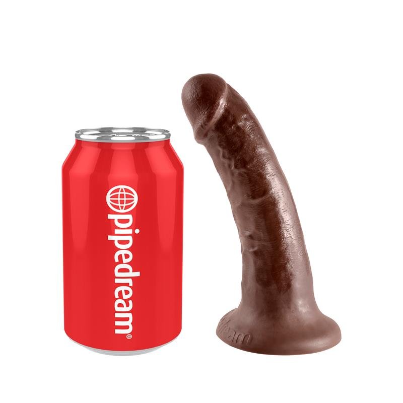 King Cock Pene de 6 - Color Marrón - Imagen 3