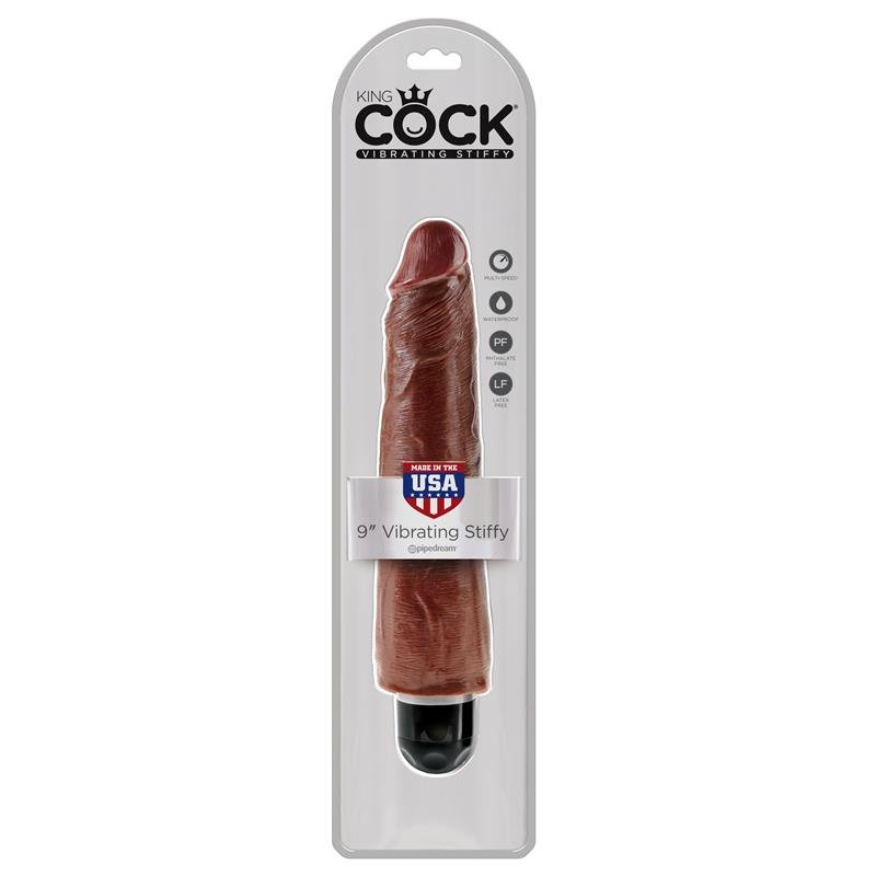 King Cock Vibrador Stiffy 9 - Color Marrón - Imagen 2