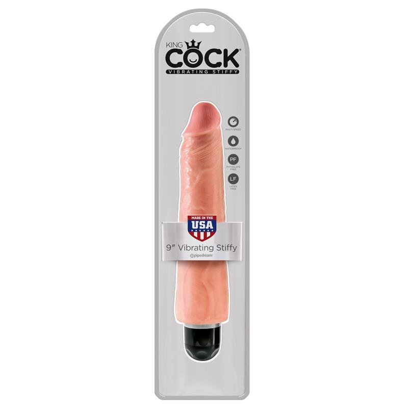 King Cock Vibrador Stiffy de 9 - Color Natural - Imagen 2
