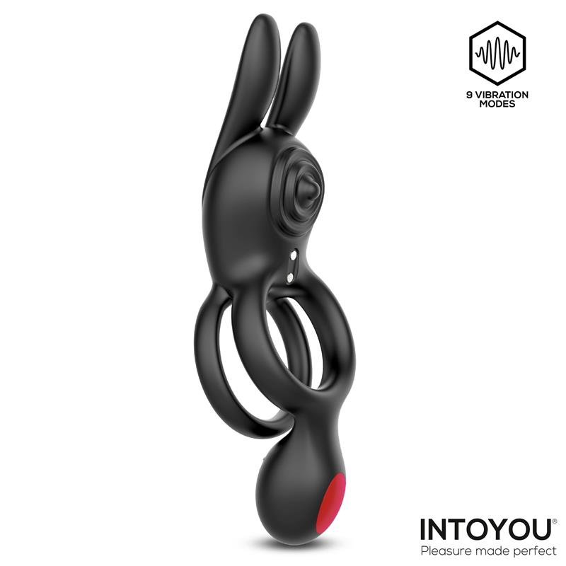 Konny Anillo Vibrador Doble con Conejito y Control Remoto - Imagen 2