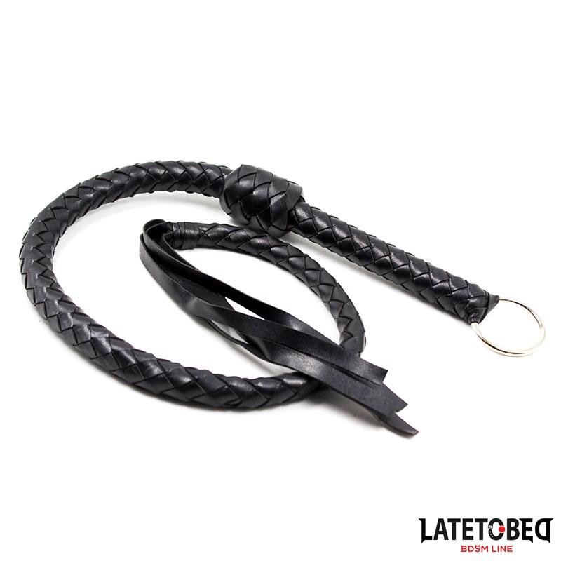 Látigo Trenzado Negro 116cm - Imagen 3