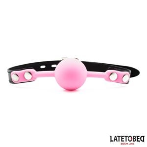 Mordaza Bola Silicona Rosa