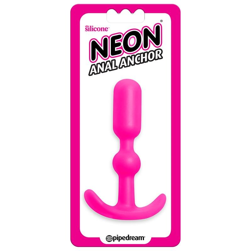 Neon Plug Anal Ancho Rosa - Imagen 2