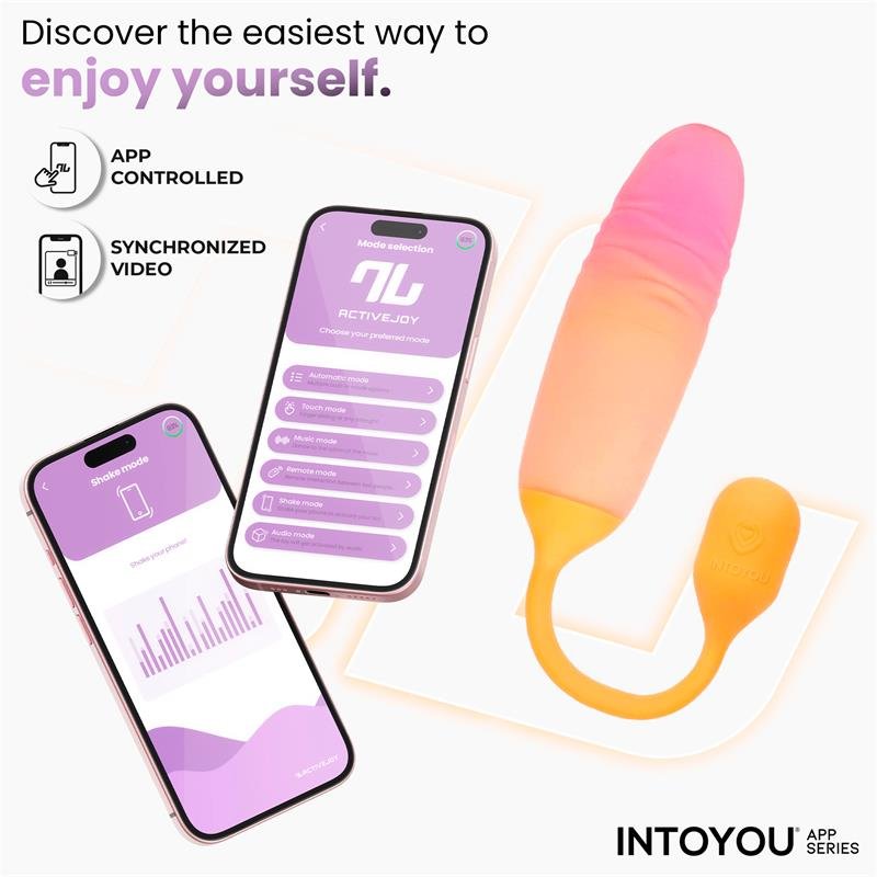 NexEgg Motion Huevo Vibrador con Thrusting App Naranja/Rosa - Imagen 2