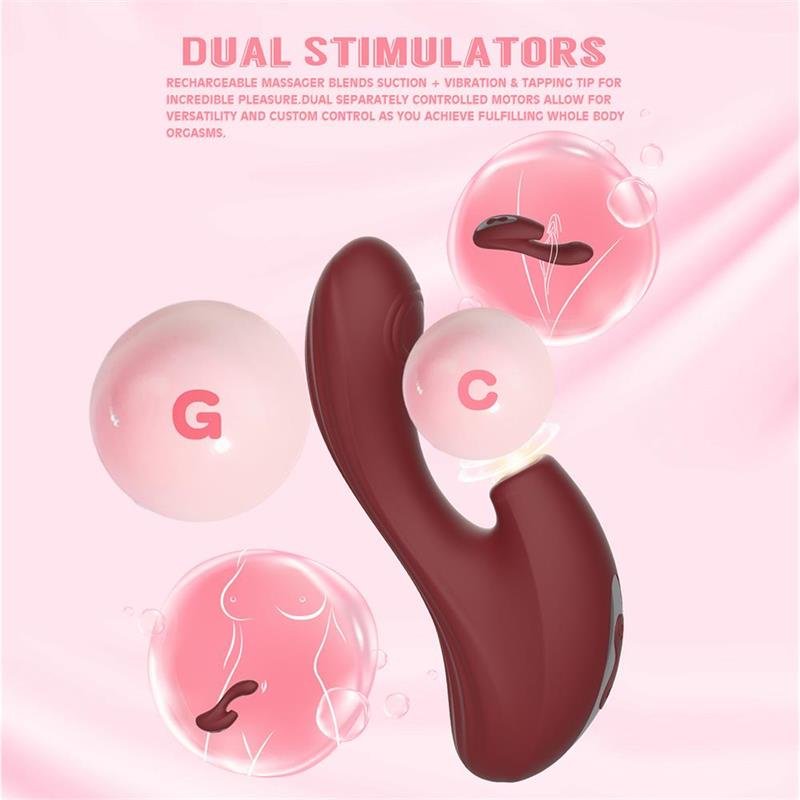 Nymph Vibrador con Golpeteo y Succion - Imagen 2