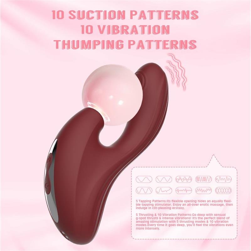 Nymph Vibrador con Golpeteo y Succion - Imagen 3
