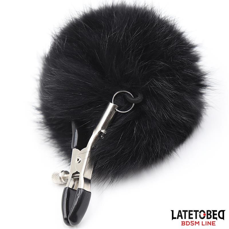 Pinzas para Pezones con Pelo Negro - Imagen 2