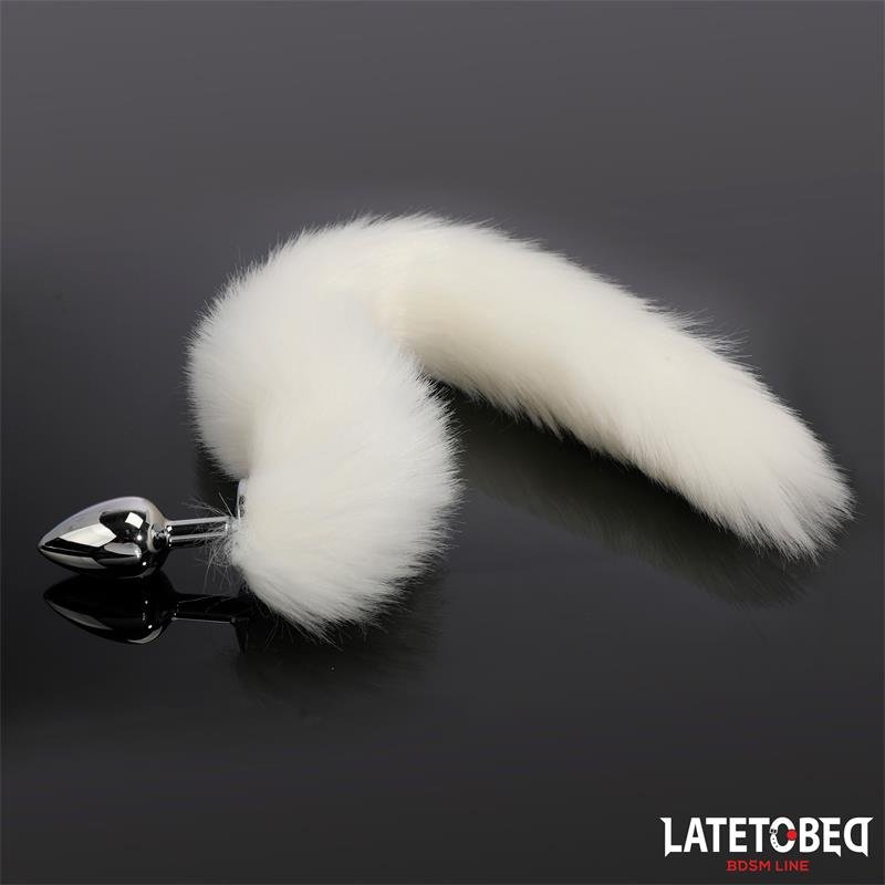 Plug Anal con Cola Blanco 40 cm - Imagen 3