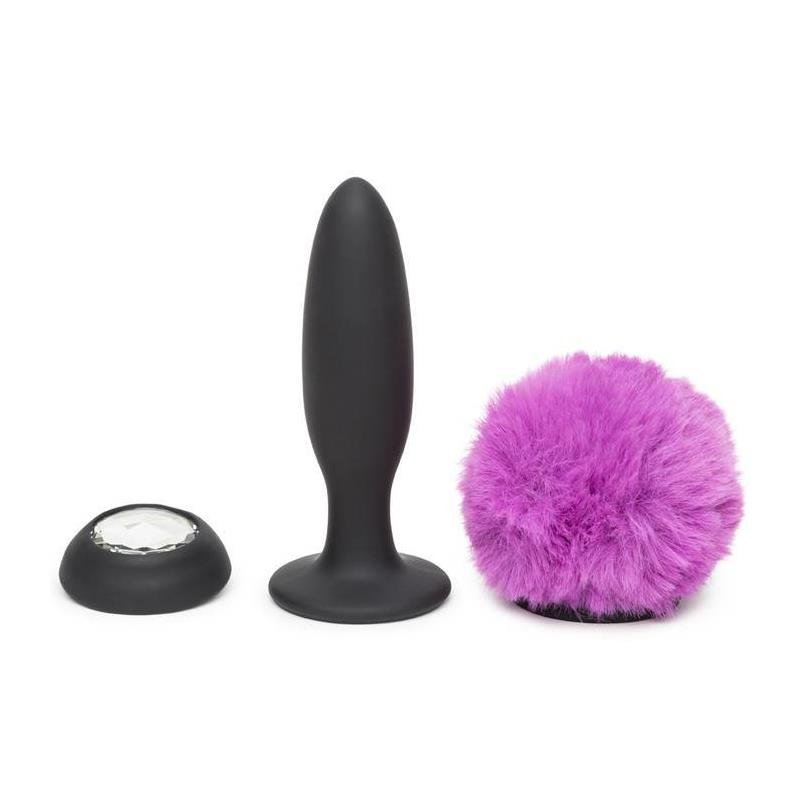 Plug Anal con Vibración Doble Base Púrpura Grande - Imagen 2