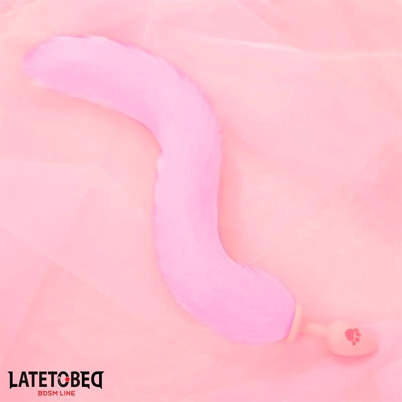 Plug Anal Rosa con Cola de Zorro Rosa - Imagen 3