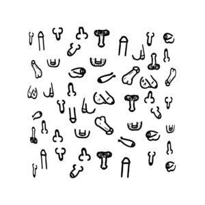 Posavasos Cuadrados Penes 10 und