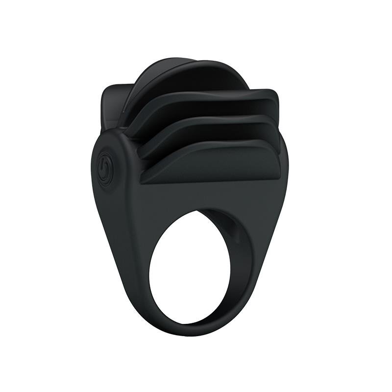 Pretty Love Anillo Vibrador Chester Color Negro - Imagen 2