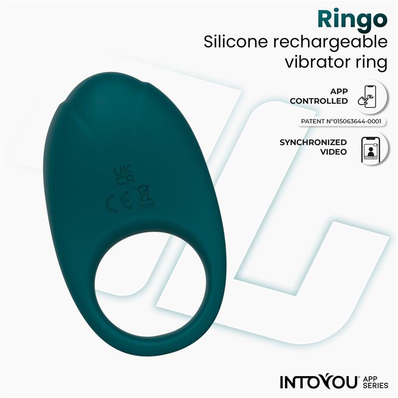 Ringo Anillo Vibrador con APP Unibody Verde - Imagen 3