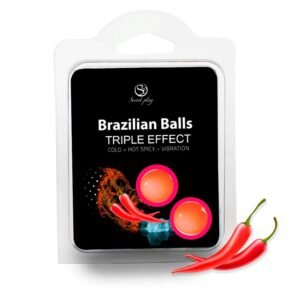 Set 2 Brazilian Balls Triple Efecto (Calor, Frio y Vibración)