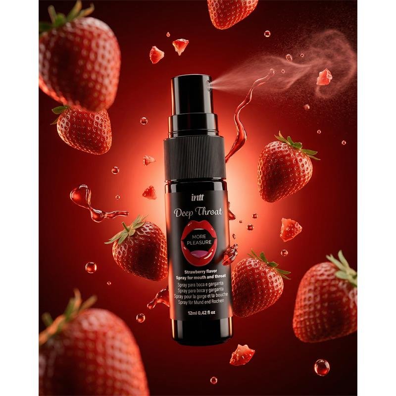 Spray para Sexo Oral Deep Throat Fresa 12 ml - Imagen 3