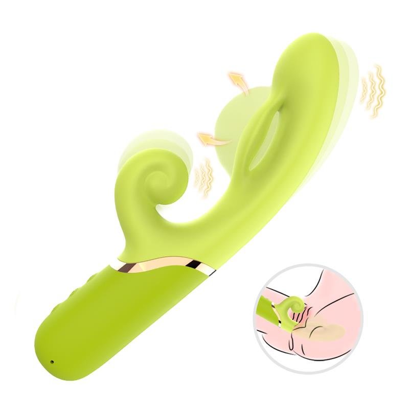Vibrador con Función de Inflado Verde - Imagen 2