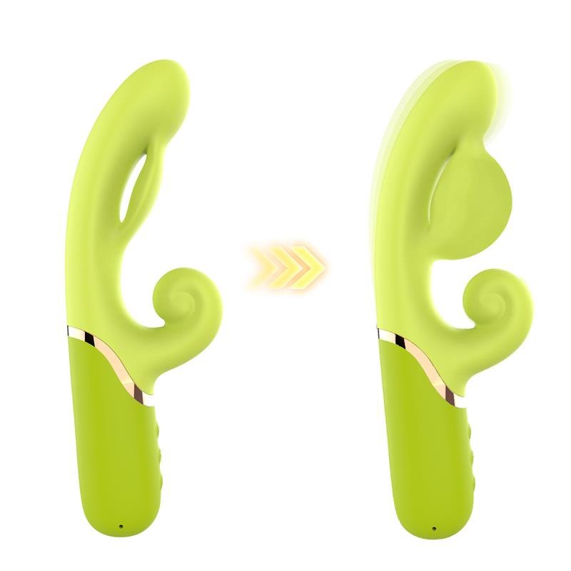 Vibrador con Función de Inflado Verde - Imagen 3