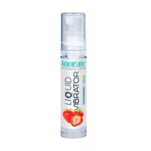 Vibrador Líquido Base Agua Fresa 10 ml