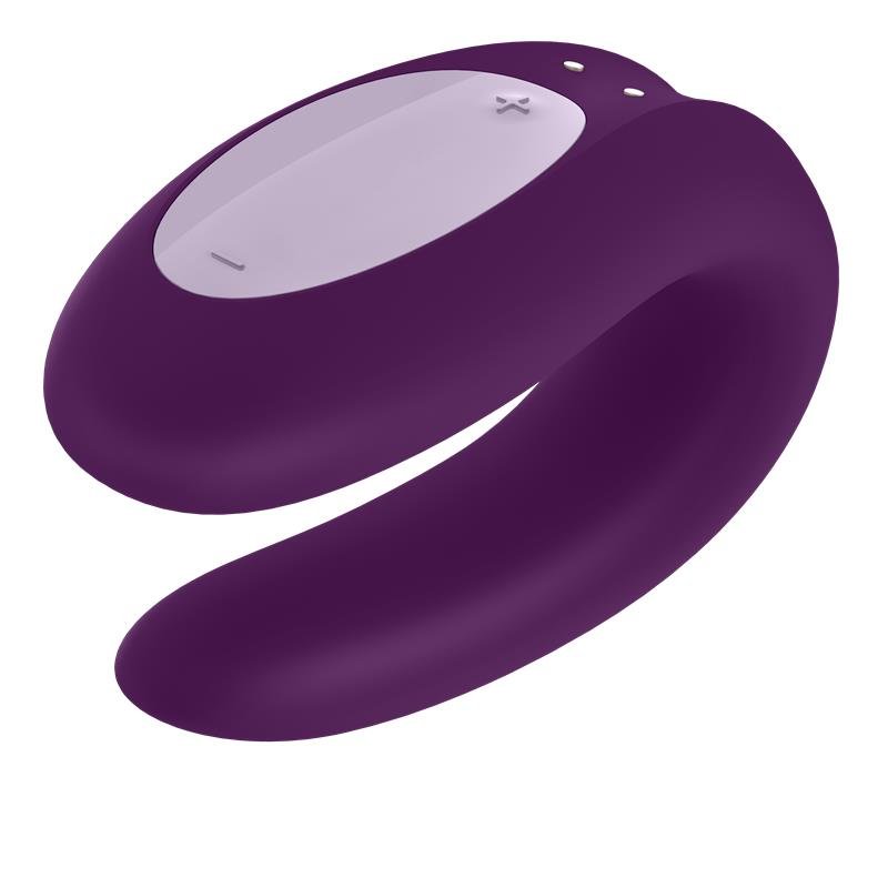 Vibrador para Parejas con APP Double Joy Violeta - Imagen 2